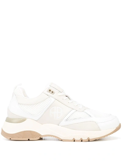 Anine Bing Dina Sneakers In White In White