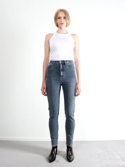 Shop Amendi Karolina Skinny Jeans In Dark Blue