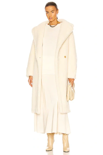 Shop Max Mara Tedgirl Coat In White