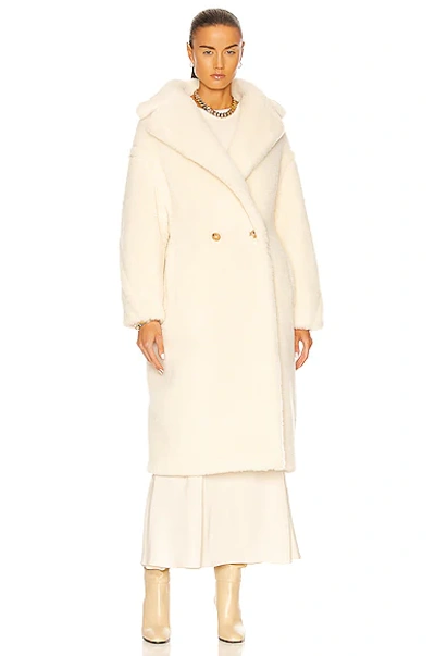 Shop Max Mara Tedgirl Coat In White