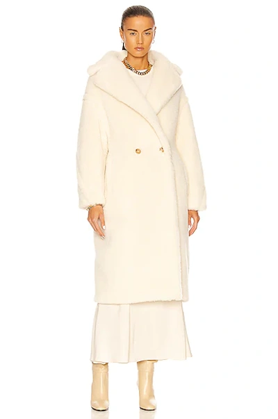 Max Mara Tedgirl Coat In White