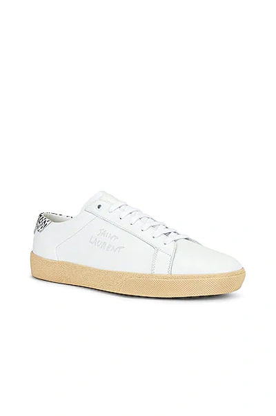 Shop Saint Laurent Signa Low Top Sneaker In Blanc