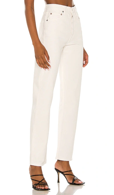 Agolde High-waisted Relaxed Straight-leg Jeans With Timeless Appeal In Neutral