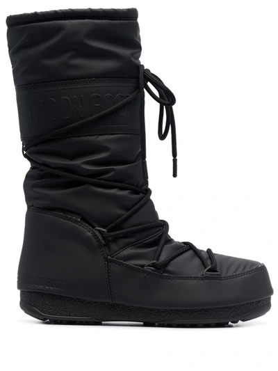 Shop Moon Boot Protecht High-top Snow Boots In Black
