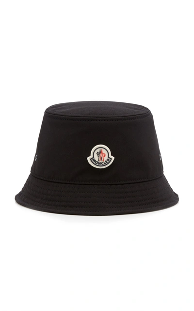 Shop Moncler Women's Shell Bucket Hat In Black