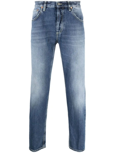 Shop Dondup Mid-rise Slim Cut Jeans In Blue