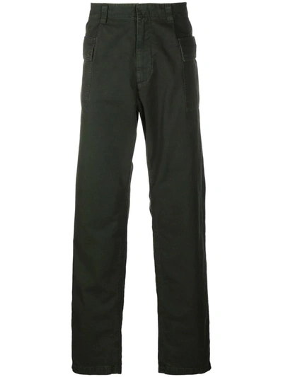 Shop Aspesi Straight-leg Cargo Trousers In 绿色