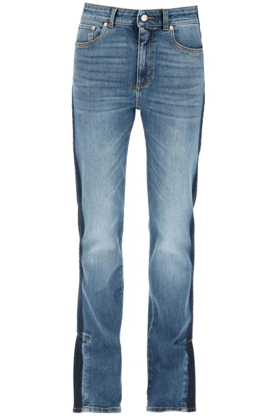 Shop Alexander Mcqueen Jeans With Side Bands In Blue