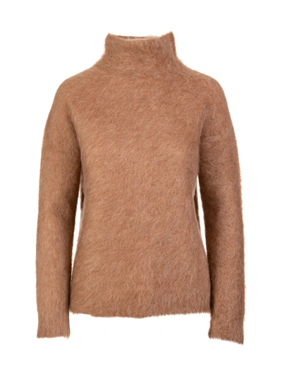 Shop Max Mara Camel Alca Turtleneck Sweater In Nude & Neutrals