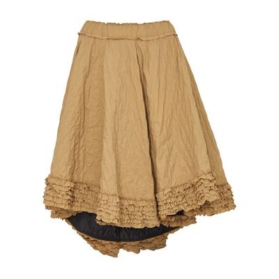 Shop Moncler Genius Midi Skirt In Kaki