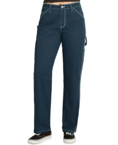 Shop Dickies Juniors' Carpenter Pants In Airforce Blue