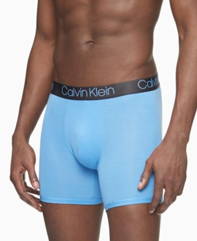 Shop Calvin Klein Men's Ultra-soft Modal Boxer Briefs In Remembered W. Phtm Wb