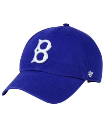 Shop 47 Brand Brooklyn Dodgers Core Clean Up Cap In Royalblue