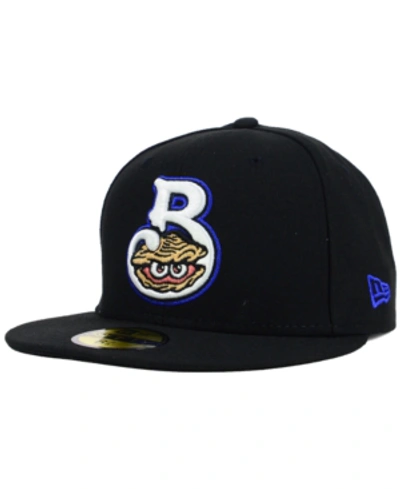 Shop New Era Biloxi Shuckers 59fifty Cap In Black