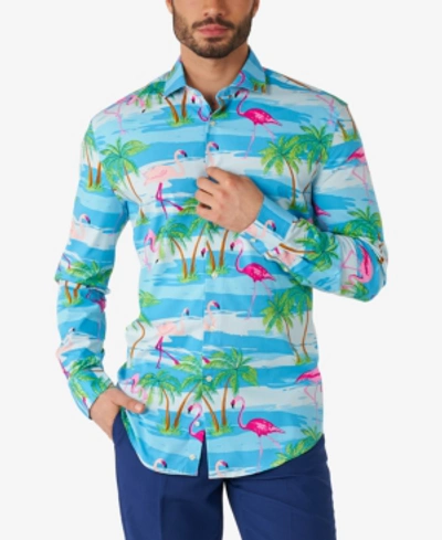 Shop Opposuits Men's Flaminguy Tropical Flamingo Dress Shirt In Assorted