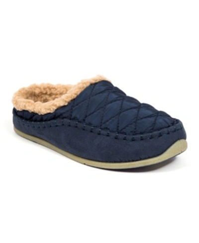 Shop Deer Stags Little Boys Slippersooz Lil Alma Sock Cushioned Clog Slippers In Navy
