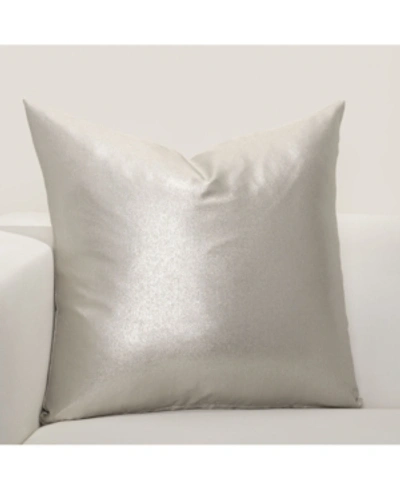 Shop F. Scott Fitzgerald F Scott Fitzgerald Rendezvous Decorative Pillow, 16" X 16" In Silver