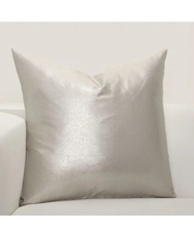 Shop F. Scott Fitzgerald F Scott Fitzgerald Rendezvous Decorative Pillow, 26" X 26" In Silver