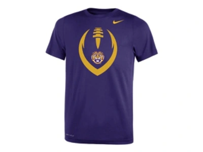 Shop Nike Lsu Tigers Big Boys Icon T-shirt In Purple
