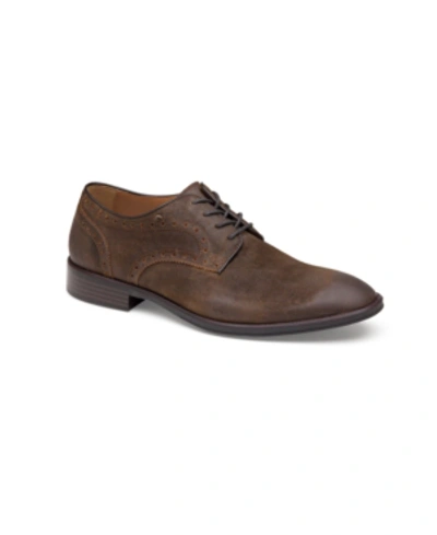 Shop Johnston & Murphy Men's Henrick Plain Toe Oxford Shoes In Tan