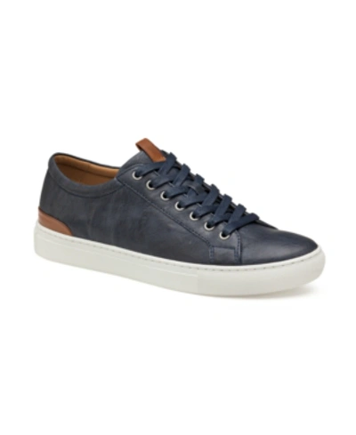 Shop Johnston & Murphy Men's Banks Lace-to-toe Shoes In Navy