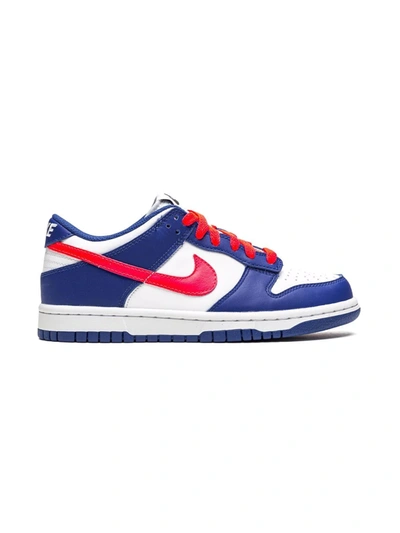 Shop Nike Dunk Low "bright Crimson/game Royal" Sneakers In Blue