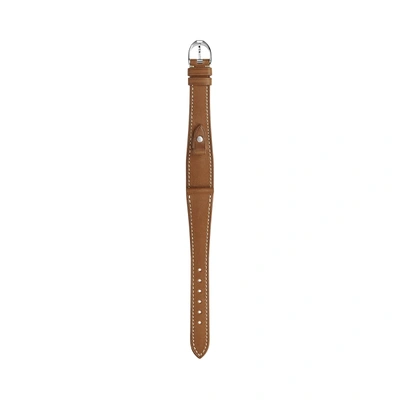 Polo Ralph Lauren Petite Stirrup Calfskin Watch Strap In Tan