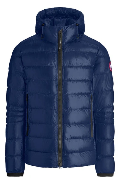 Shop Canada Goose Crofton Water Resistant Packable Quilted 750-fill-power Down Jacket In Nautical Dusk