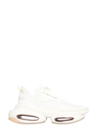 Shop Balmain B Bold Sneakers In Bianco