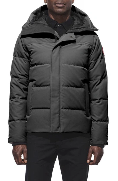 Shop Canada Goose 'macmillan' Slim Fit Hooded Parka In Graphite