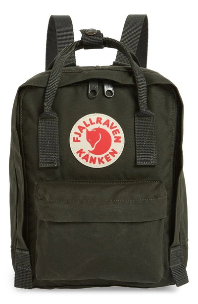 Shop Fjall Raven Mini Kånken Water Resistant Backpack In Deep Forest