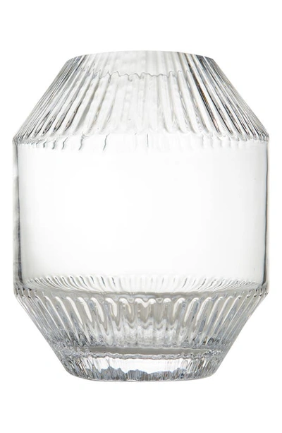 Lsa Rotunda Medium Glass Vase - Clear In Clear