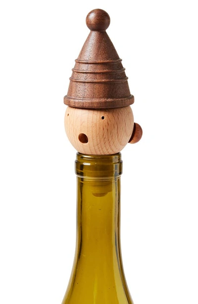 Shop Farmhouse Pottery Helga Wood Wine Stopper In Natural Woods