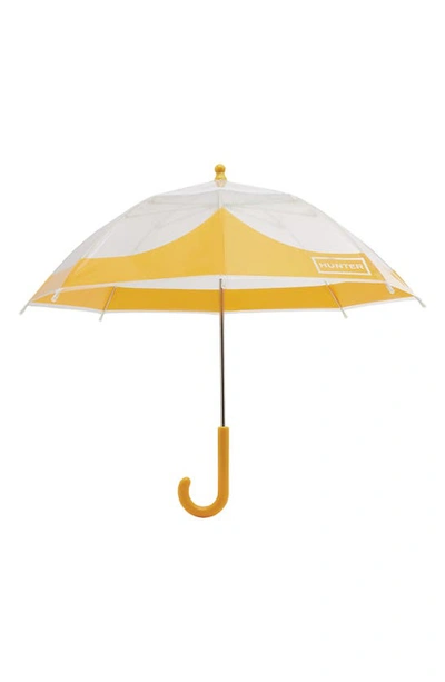 Shop Hunter Moustache Bubble Umbrella In Yellow