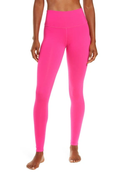 Shop Alo Yoga Airbrush High Waist Leggings In Neon Pink
