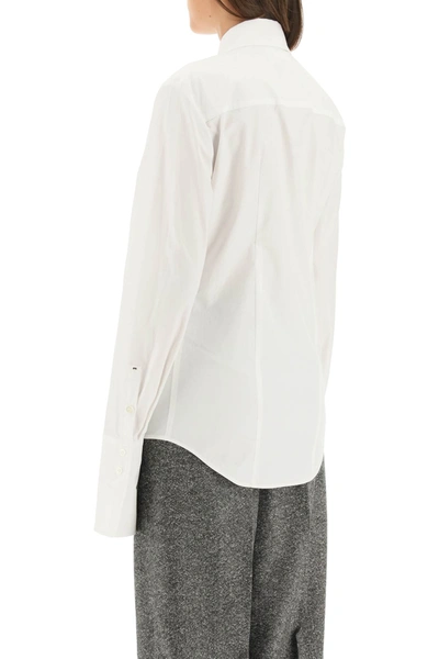 Shop Sportmax Foster Poplin Shirt In White