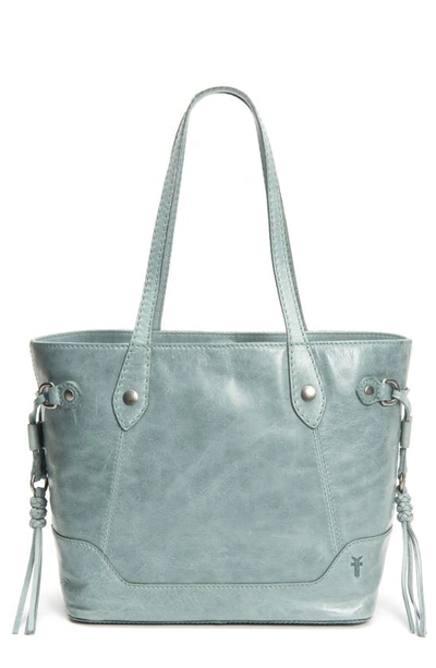 Shop Frye Melissa Carryall Leather Tote In Sky