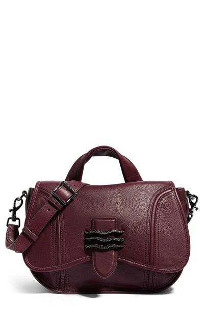 Shop Aimee Kestenberg Fierce & Fab Leather Saddle Bag In Oxblood