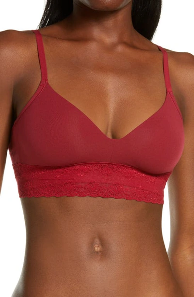 Shop Natori Bliss Perfection Bralette In Currant