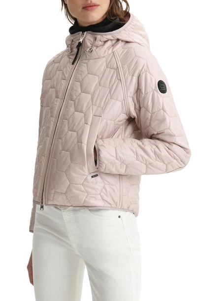 Shop Woolrich Silas Wind & Water Resistant Recycled Nylon Jacket In Pearl Rose