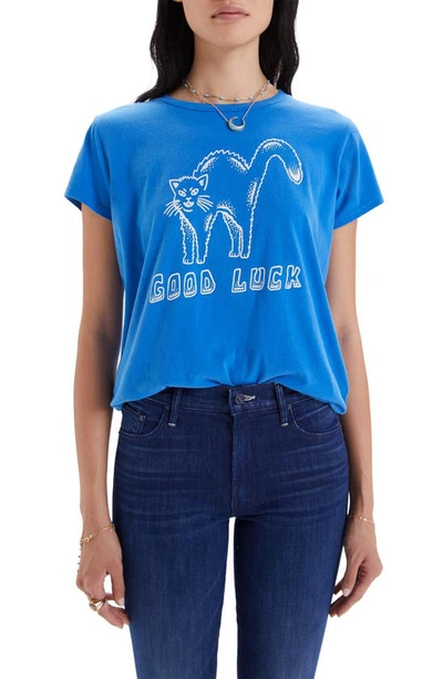 Shop Mother The Boxy Goodie Goodie Supima® Cotton Tee In Good Luck