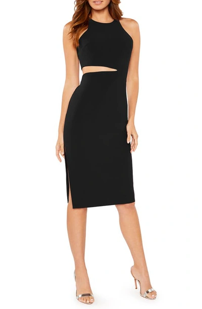 Shop Likely Viola Cutout Sleeveless Dress In Black