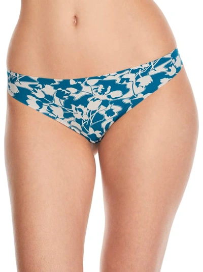 Shop Calvin Klein Printed Invisibles Thong In Marbleized Floral