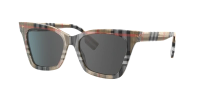 Burberry Woman Sunglasses Be4346 Elsa In Dark Grey