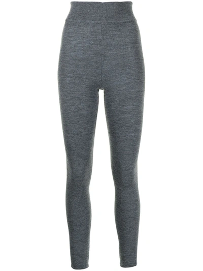 Shop Cashmere In Love Tonya Cashmere-knit Leggings In Grau