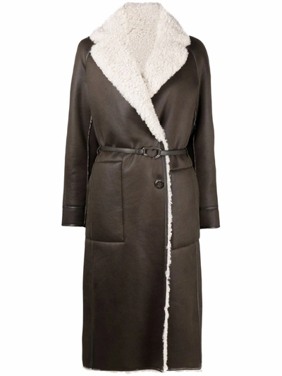 Shop Urbancode Reversible Faux-fur Coat In Grün