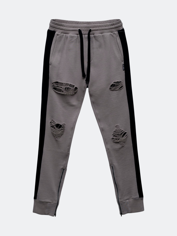 Konus Men/'s French Terry Sweatpants with Zipper Pockets Navy