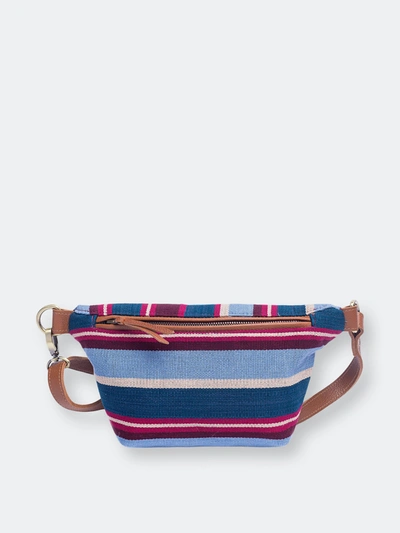 Shop Mercado Global Cruza Sling Belt Bag In Blue