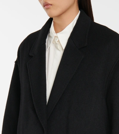 Shop Isabel Marant Efezia Wool And Cashmere Coat In Black