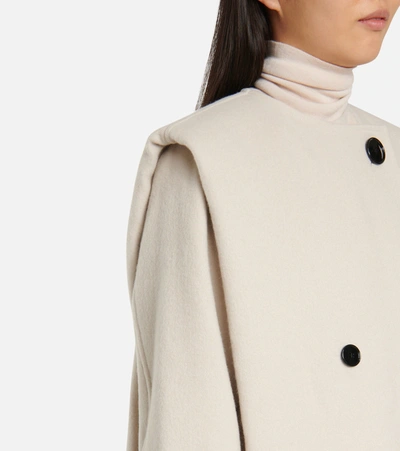 Shop Isabel Marant Egelton Wool And Cashmere Coat In White